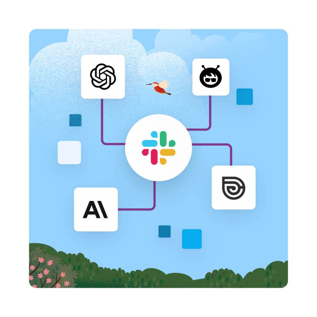 AI, apps, people are all connected in Slack